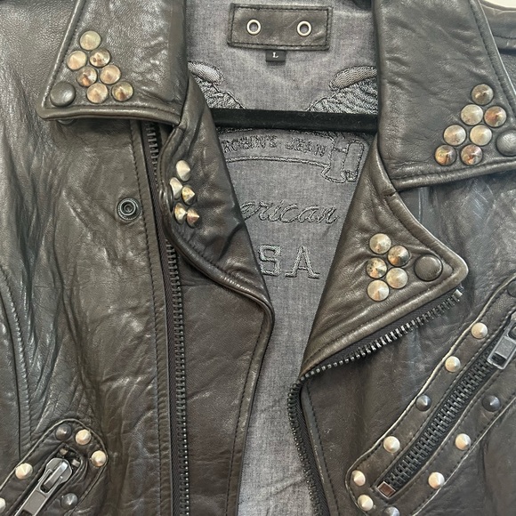 Robins Jeans leather Moto Vest - Picture 2 of 9